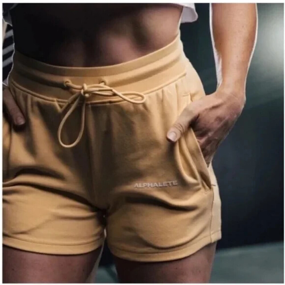 Alphalete Women's Essential Core Short Orange Frost Size S NWT